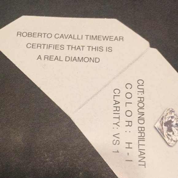 NWOT Real Diamond Roberto Cavalli Red Leather W - Picture 8 of 8
